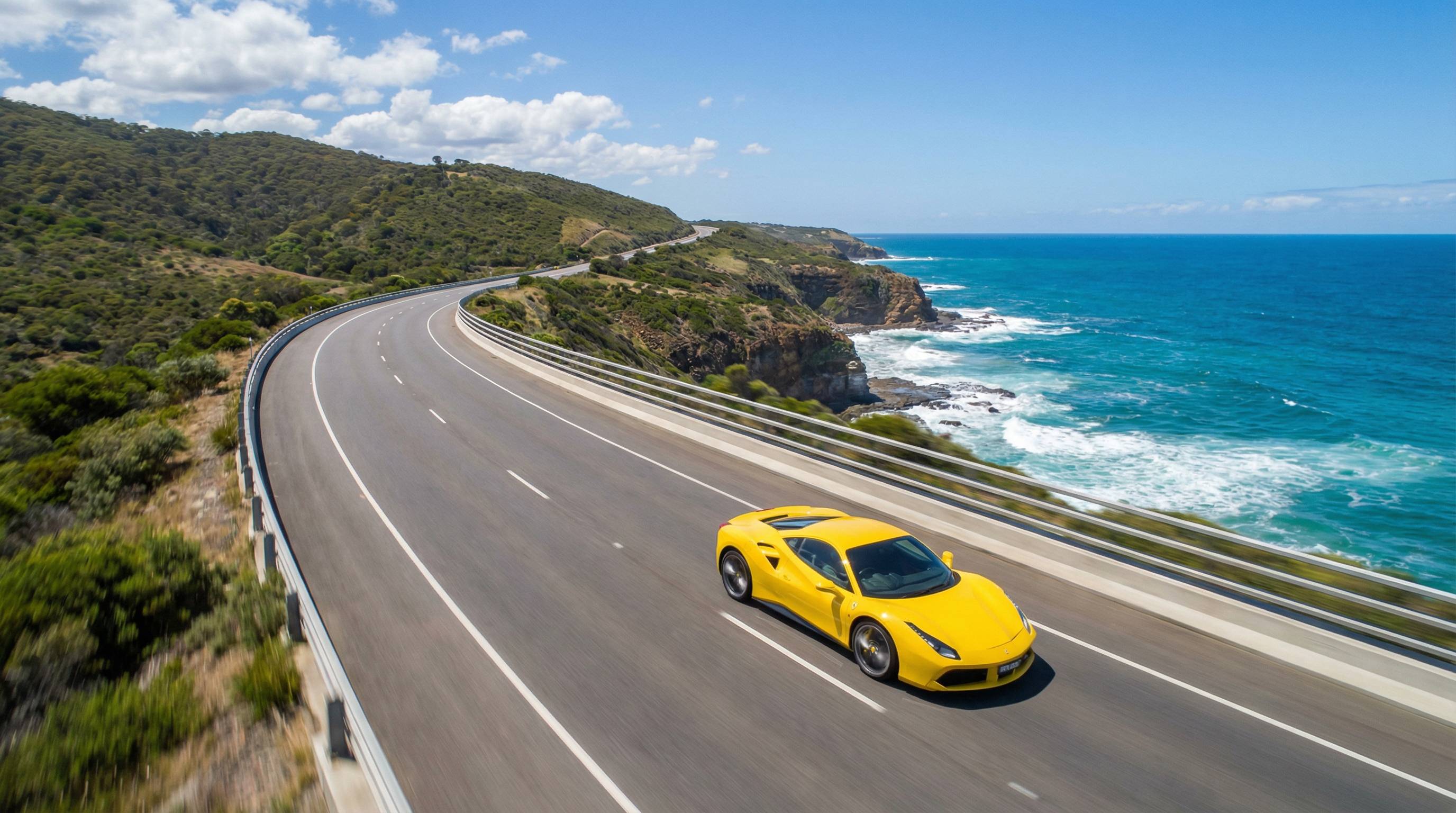 黑丝超跑海岸公路测评视频